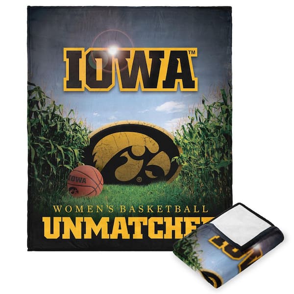 THE NORTHWEST GROUP NCAA Iowa-Women's Basketball Unmatched Polyester Silk Touch Multi-Color Throw Blanket