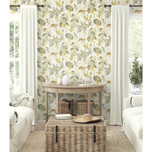 Heavenly Kingdom Linen Vinyl Peel and Stick Wallpaper Roll (Covers 30.75 sq. ft.)
