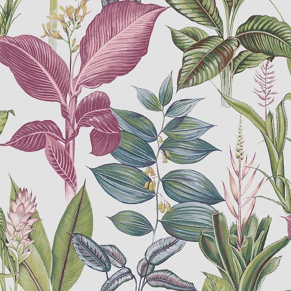 Fantasy Rainforest Leaves Multi Wallpaper