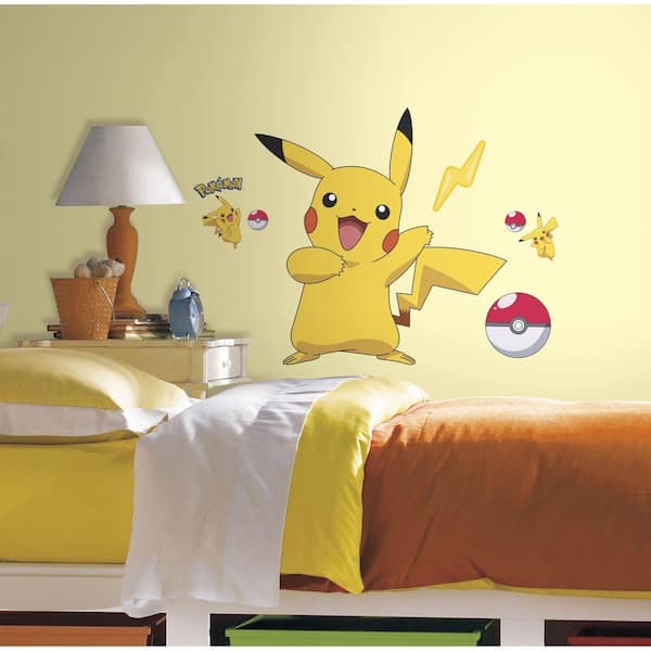 RoomMates 5 in. x 19 in. Pokemon Pikachu Peel and Stick Wall Decal