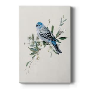 Watercolor Blue Jay Bird Fabric Panel 4.5 Inches by 4.5 Inches