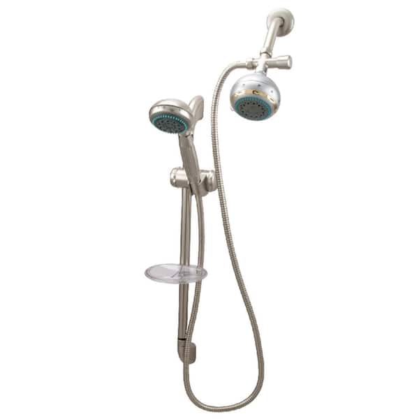 Kingston Brass 5-Spray Slide Bar Handshower in Brushed Nickel