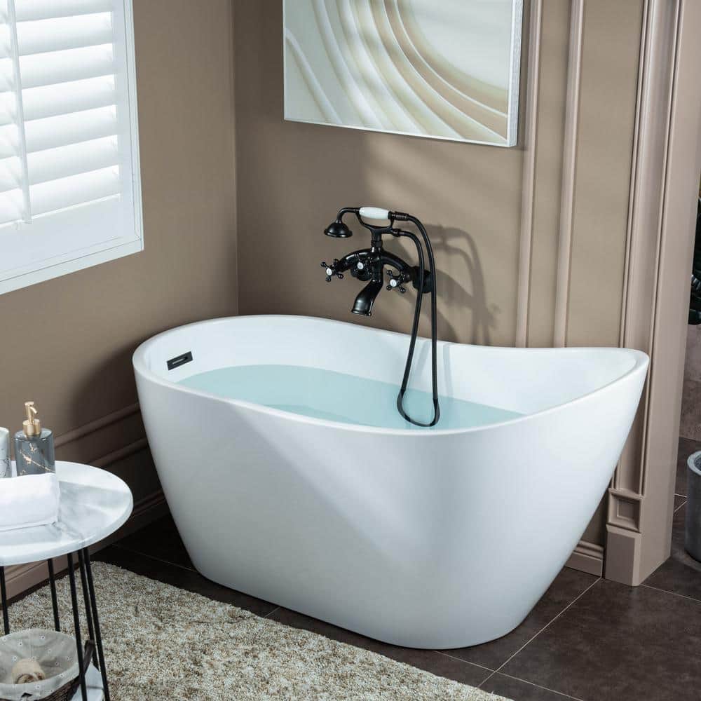 Oil Rubbed Bronze Wall Mount Tub Faucet with Handshower