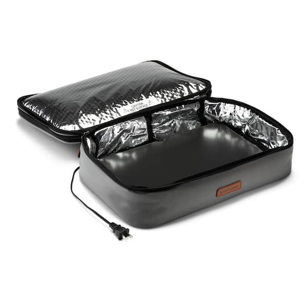 HOTLOGIC Gray Casserole Lunch Bag Plus 120 Volt