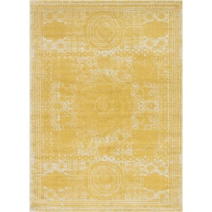 Yellow 9 ft. x 12 ft. Bromley Area Rug