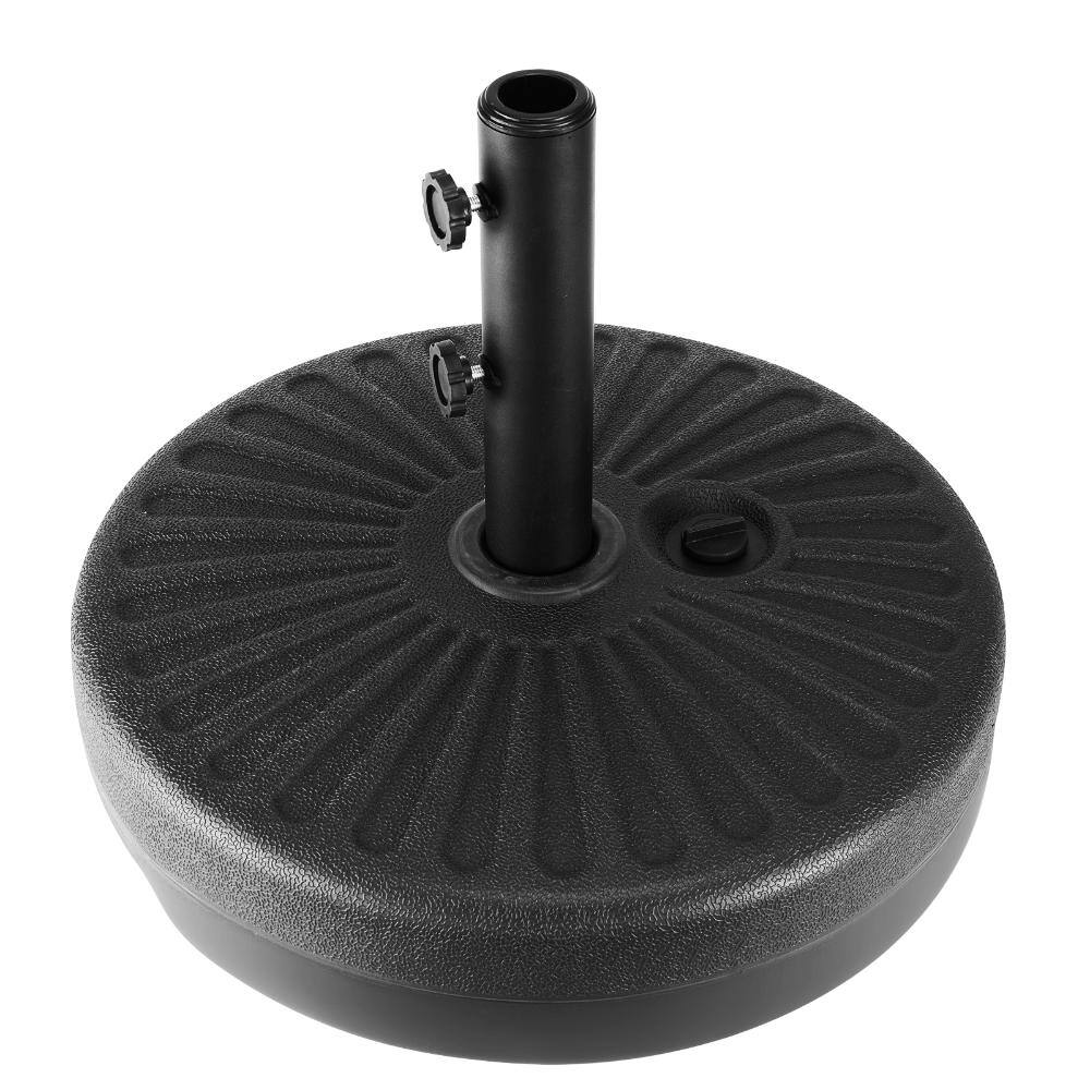 Outdoor Patio Umbrella Stand, 85.7lbs Water/Sand Filled Base, Steel Holder, Fits 1.5'' & 1.9'' Poles, Black price history on PriceWatchPro