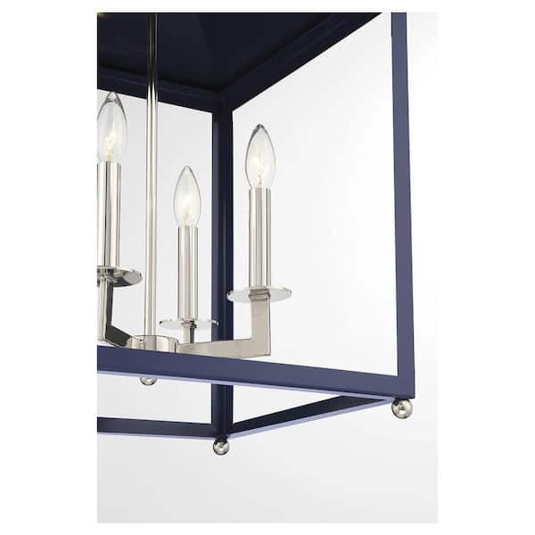 TUXEDO PARK LIGHTING 15.25 in. W x 25.5 in. H 4-Light Navy Blue