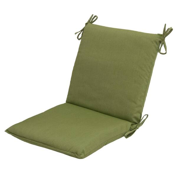 Unbranded Sunbrella Spectrum Cilantro Mid-Back Outdoor Dining Chair Cushion
