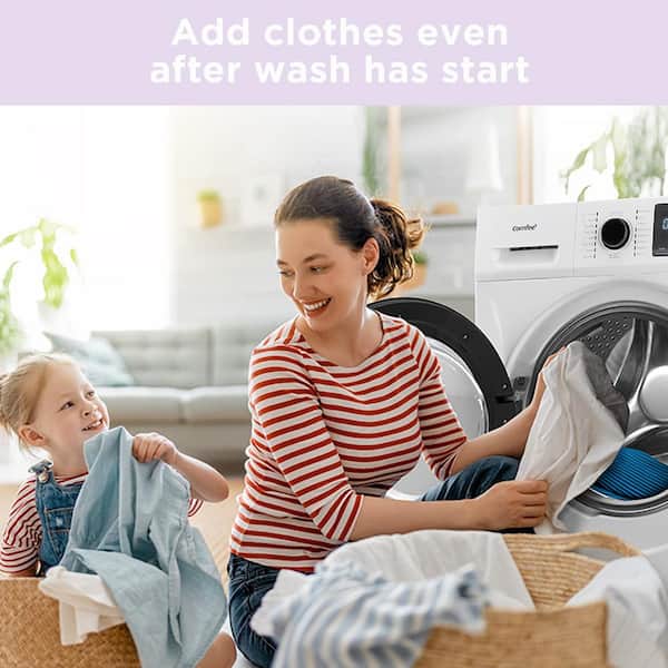 BLACK+DECKER 2.7 Cubic Feet cu. ft. Portable Washer & Dryer Combo in White  with Child Safety Lock