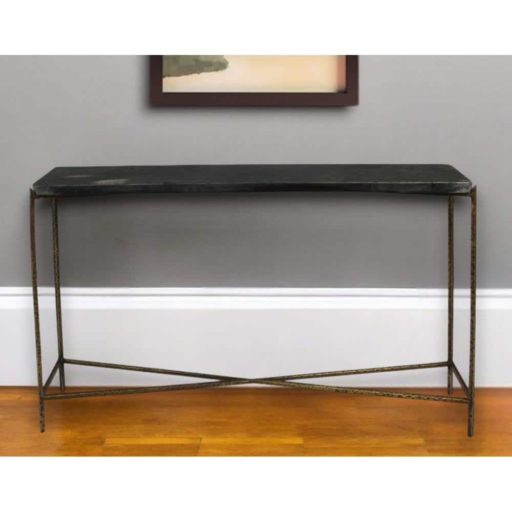 11 in. Black Rectangle Marble Console Table price history on PriceWatchPro