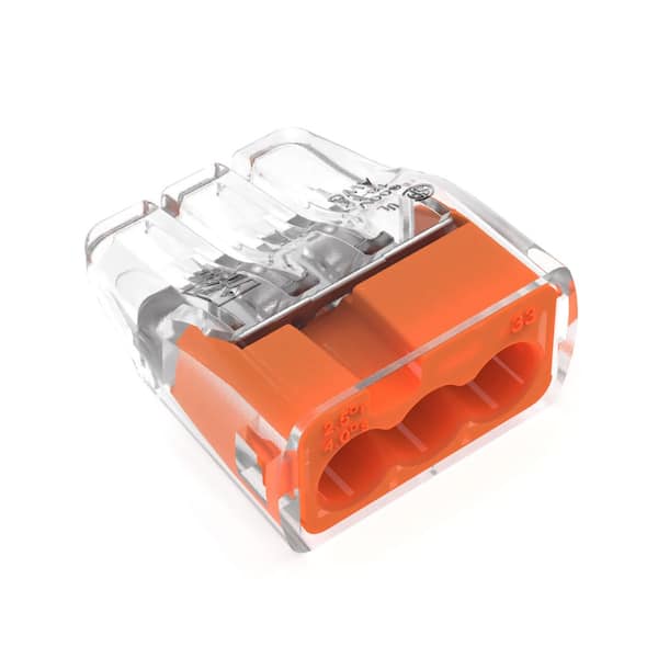 IDEAL 33 Orange In-Sure 3-Port Connectors (100-Pack)