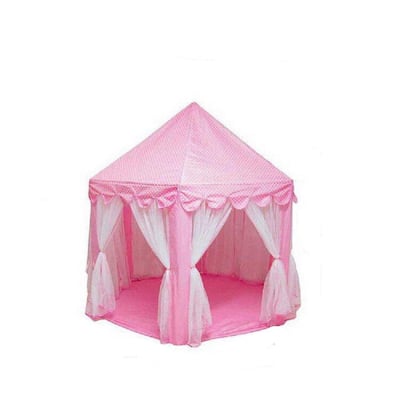 Outdoor 5 ft. x 4 ft. Portable Folding Pink Princess Castle Tent