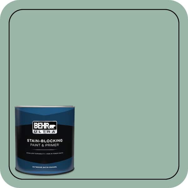 BEHR ULTRA 1 qt. #S420-3 Nile River Satin Enamel Exterior Paint & Primer