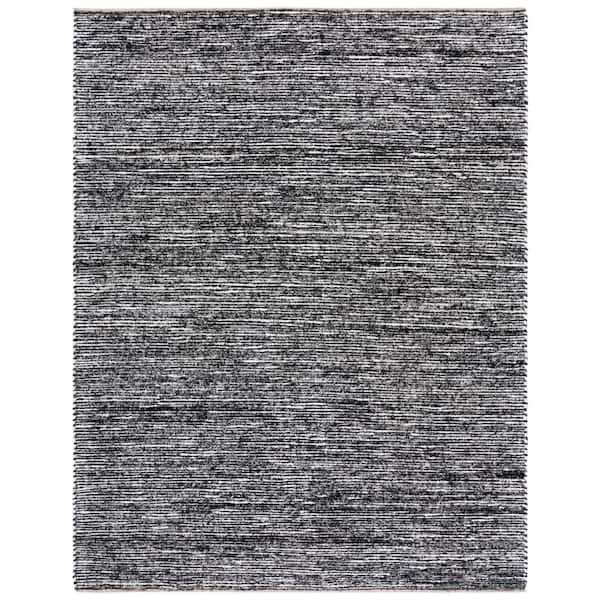 Cape Cod 8 ft. x 10 ft. Ivory/Black Distressed Gradient Area Rug