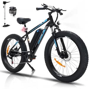 26 x 4 in. Fat Tire Mountain Electric Bike for Adults with 750-Watt/48-Volt/15Ah Removable Battery Commuter Ebike BK15M