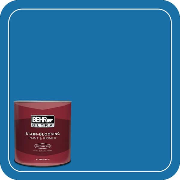 BEHR ULTRA 1 qt. #560B-7 Cerulean Extra Durable Flat Interior Paint & Primer