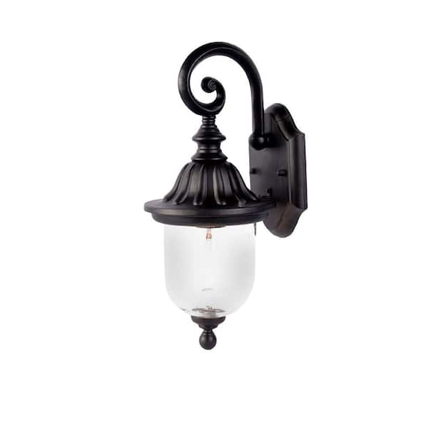 Acclaim Lighting Builder's Choice Collection 1-Light Matte Black Outdoor Wall-Mount Light Fixture