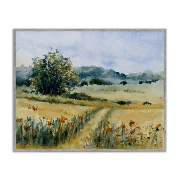 Stupell Industries Heart of the Country by Lanie Loreth Gray Framed Nature Giclee Art Print 16 in. x 20 in.