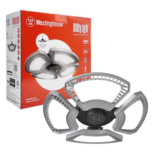1 ft. 100-Watt 8000 Lumen LED Deformable Utility Shop Light, 5000K