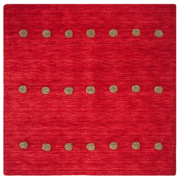 SAFAVIEH Himalaya Red 6 ft. x 6 ft. Square Geometric Area Rug