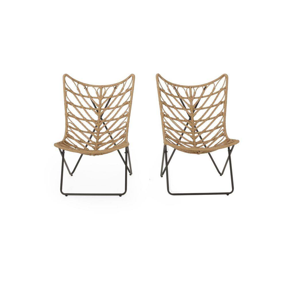 Anky Light Brown Wicker Outdoor Lounge Chair (Set of 2) price history on PriceWatchPro