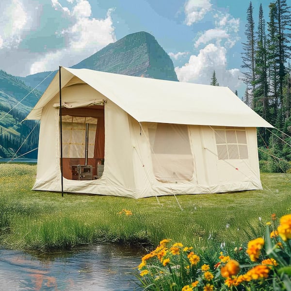 HOMMOW 10 ft. x 13 ft. Inflatable Camping Tent with Skylight