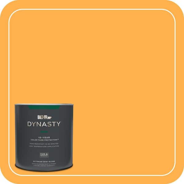 Splendor Gold Color BEHR DYNASTY 1 qt. #P250-6 Splendor Gold Semi-Gloss Exterior Stain ...