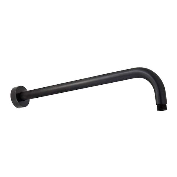 MODONA 15 in. Long Rain Shower Arm with Flange, Rubbed Bronze