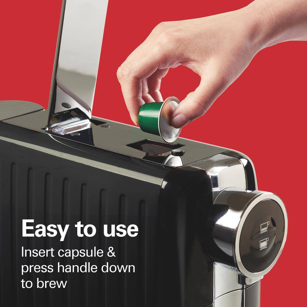Black Automatic Nespresso Compatible Espresso Machine with Pump