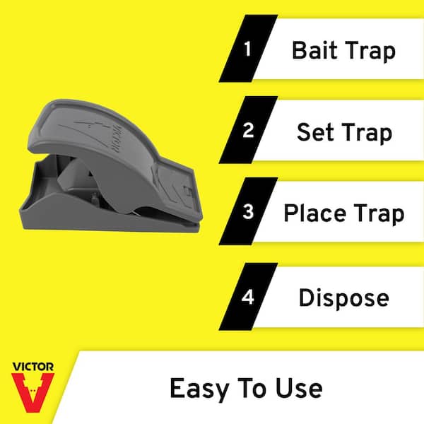 Victor Humane Battery-Powered Easy-to-Clean No-Touch Instant-Kill Indoor Electronic  Mouse Trap M250S - The Home Depot