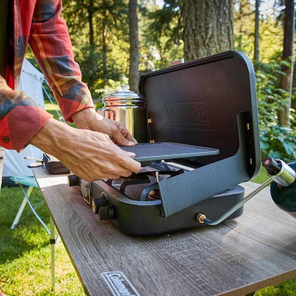 Coleman 1900 Collection 3-in-1 Portable Propane Grill in Black with Carry  Handle and Carry Case 2158860 - The Home Depot