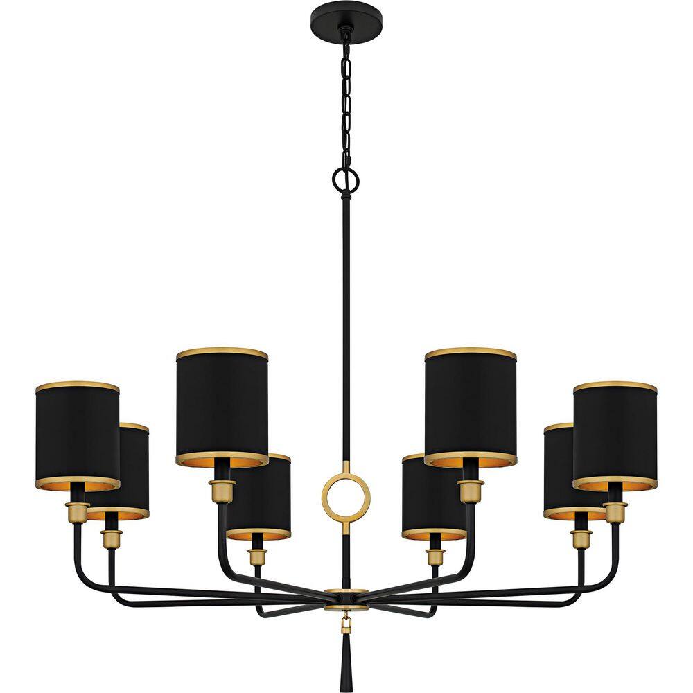 Lockery 8-Light Matte Black Chandelier price history on PriceWatchPro