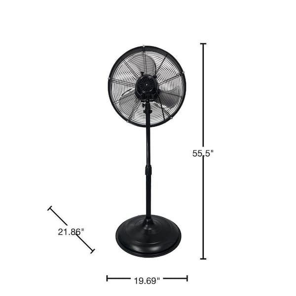 Commercial Electric 20 in. Oscillating Pedestal Fan with