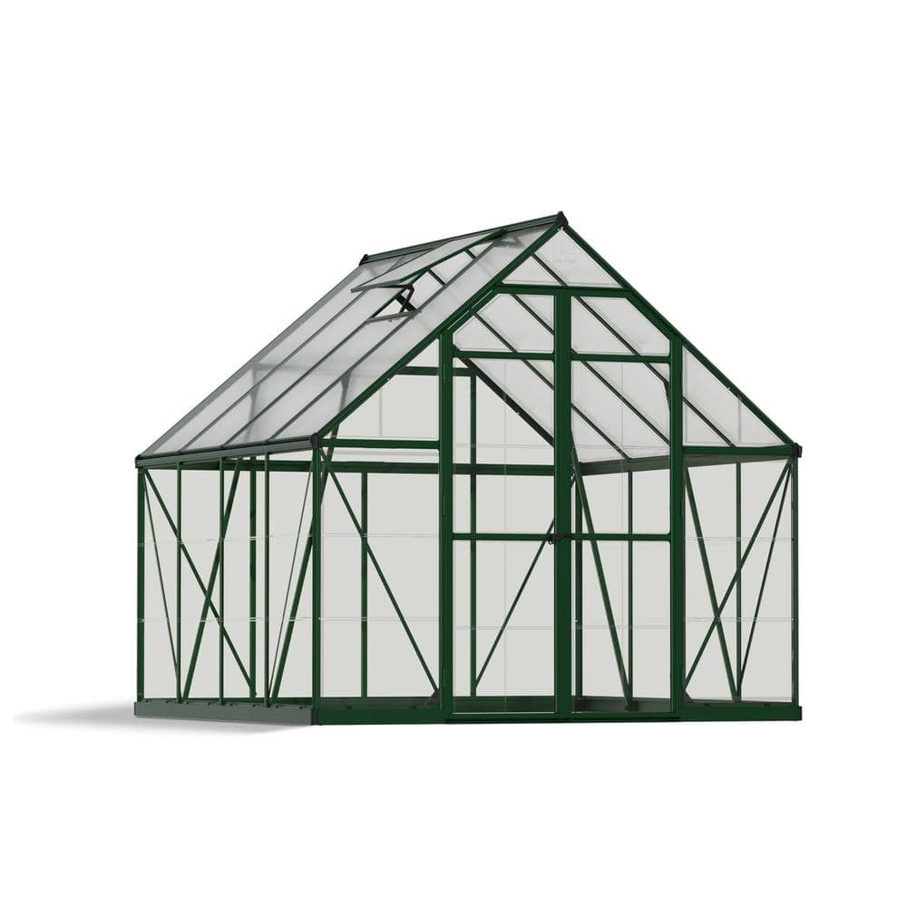 CANOPIA by PALRAM Balance 8 ft. x 8 ft. Hybrid Green/Clear DIY Greenhouse Kit -  701924