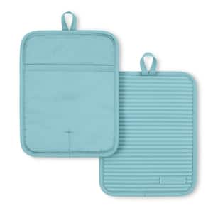 Ribbed Soft Silicone Mineral Water Pot Holder Set (2-Pack)
