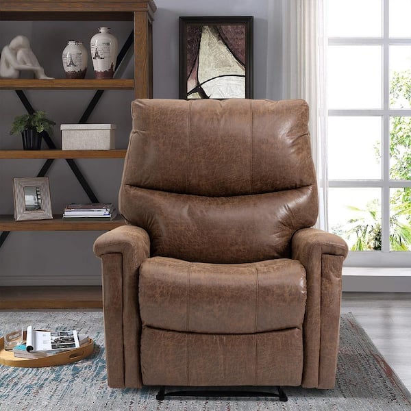 modern microfiber recliner