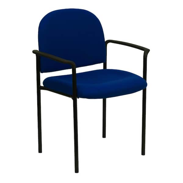 Carnegy Avenue Fabric Stackable Side Chair in Navy