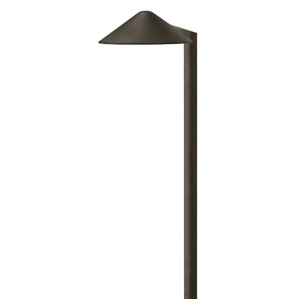 Hardy Island Path Light Low Voltage Brass Satin Black Weather Resistant Path Light with LED Bulb