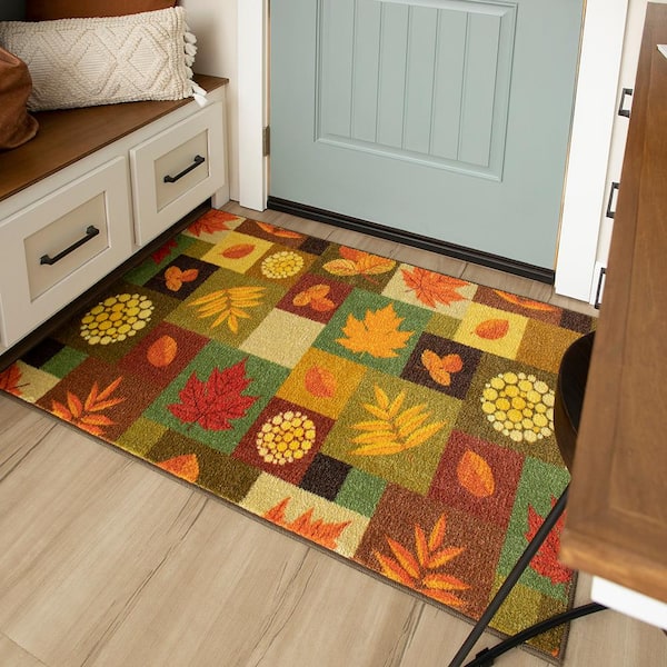Mohawk Home Fall Leaves Orange Accent Rug 2' 6 X 4' 2 