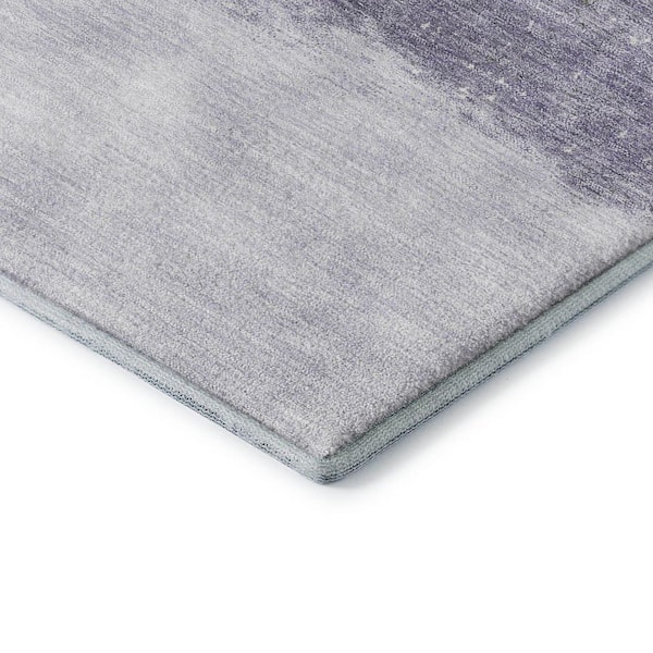 Mayfield Premium Machine Washable Abstract AMF2214 Lavender 2 ft. x 3 ft. Accent Rug