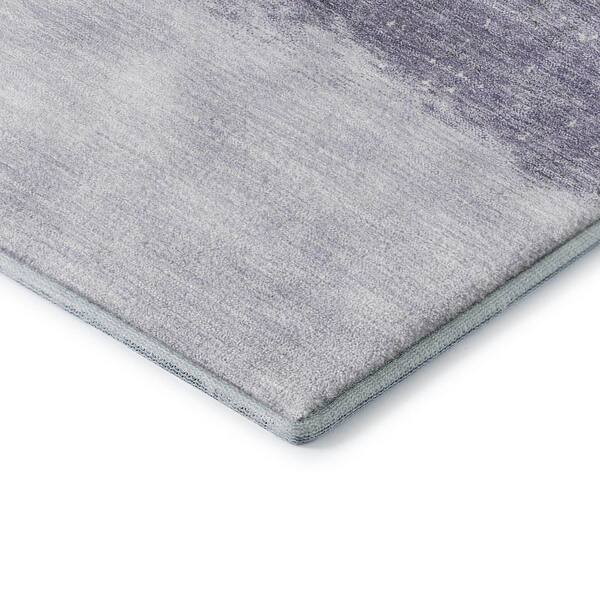 Mayfield Premium Machine Washable Abstract AMF2214 Lavender 9 ft. x 12 ft. Area Rug