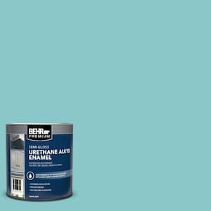 1 qt. #510D-4 Embellished Blue Semi-Gloss Enamel Urethane Alkyd Interior/Exterior Paint