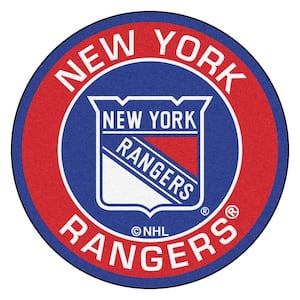 NHL New York Rangers Red 2 ft. x 2 ft. Round Area Rug