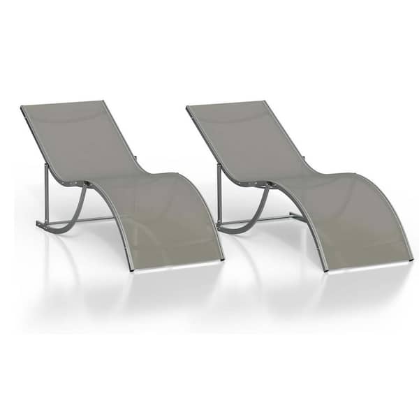 Eucalyptus Folding Swing Outdoor Lounge Chair Set, 3-Piece