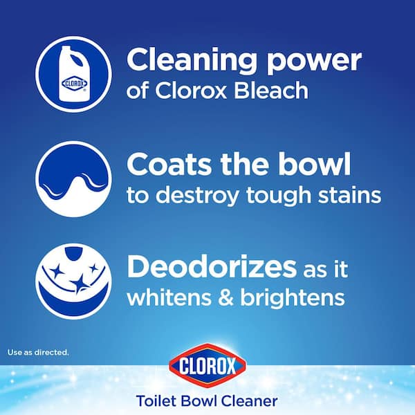 Clorox 24 oz. Rain Clean Toilet Bowl Cleaner with Bleach (2-Pack)  4460000273 - The Home Depot