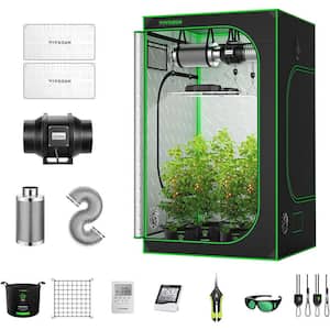 VIVOSUN 3 ft. x 3 ft. Mylar Hydroponic Grow Tent Complete