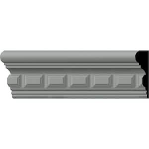 SAMPLE - 1 in. x 12 in. x 3-1/2 in. Polyurethane Blackthorn Panel Moulding