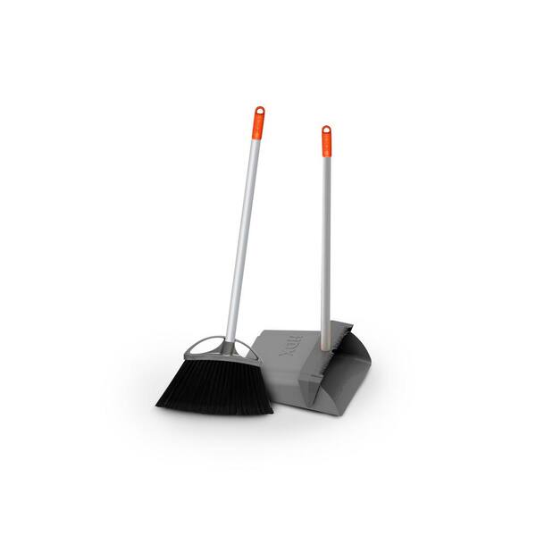 HDX 12 in. Lobby Broom and Dustpan Set 2231XL The Home Depot