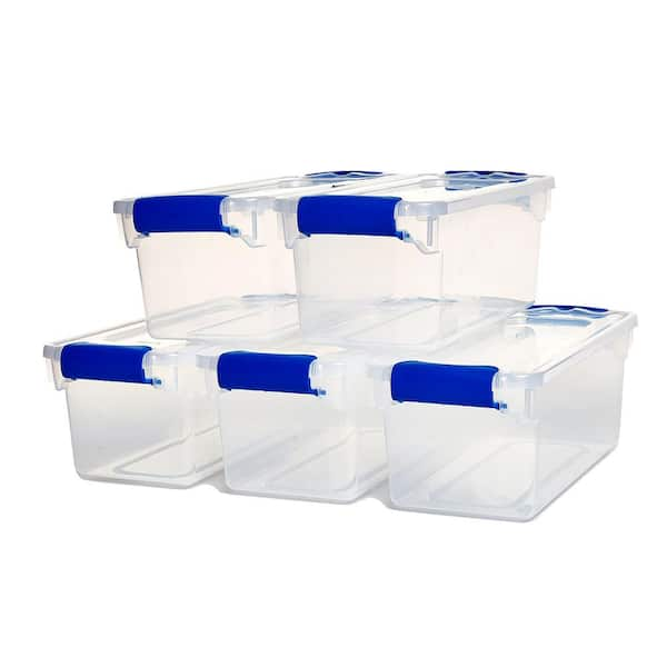 HOMZ 1-Pair Clear Plastic Shoe Boxes 3206CLWHEC.10 - The Home Depot