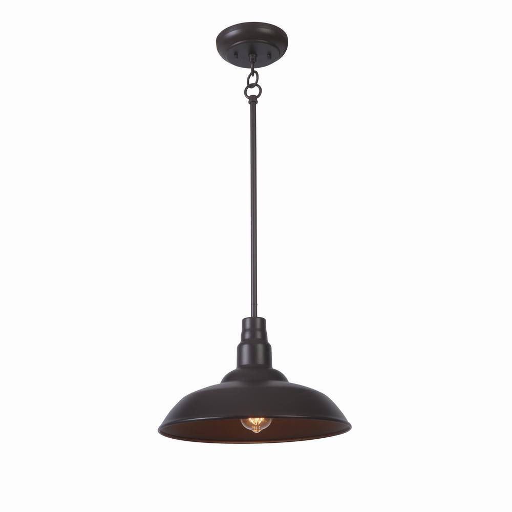 Bell Ridge 14 in. 1-Light Brown Outdoor Mini Pendant price history on PriceWatchPro